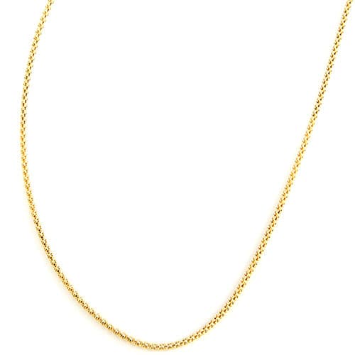 Danecraft Gold Over Sterling Curb Chain Necklace - image 