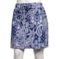 Womens Floral & Ivory Pull On Paisley Skort with Tie & Wood Beads - image 1