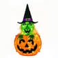 National Tree 28in. Pre-Lit Pumpkin and Witch Decor - image 1