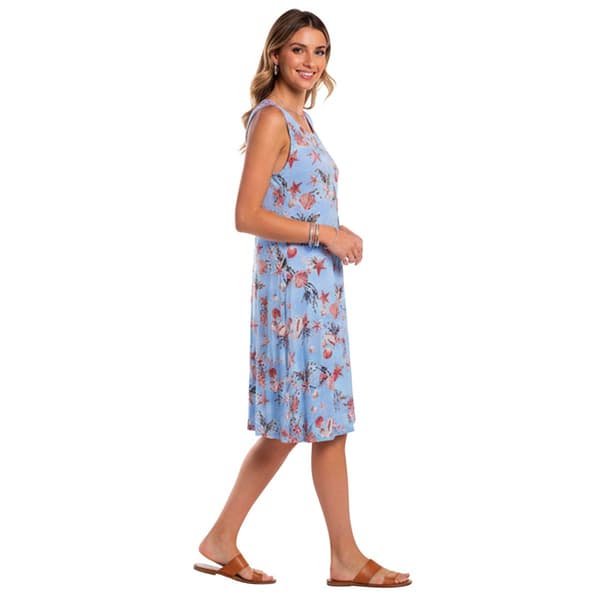 Petite Architect® Sleeveless Coastal Seashell Shift Dress