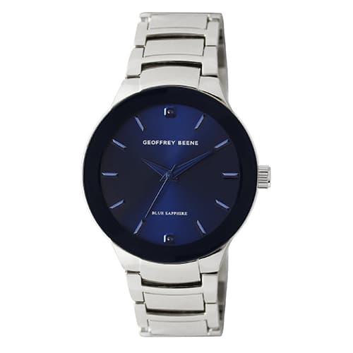 Mens Geoffrey Beene&#40;R&#41; Silver-Tone Bracelet Watch - GB8188SL - image 