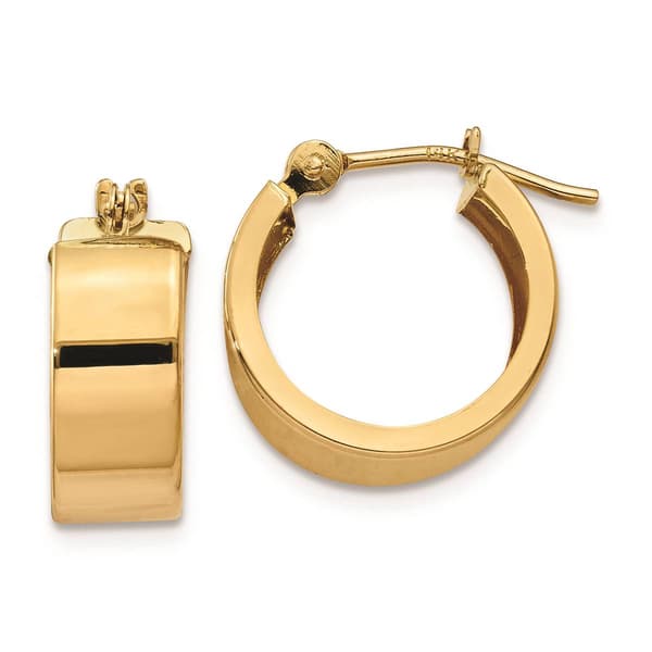 Gold Classics(tm) 14kt. Polished Hoop Earrings - image 