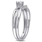 Loveblooms™ Princess & Round Diamond Bridal Ring Set - image 2