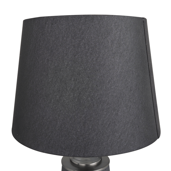9th & Pike® Modern Black Cement Stone Table Lamp