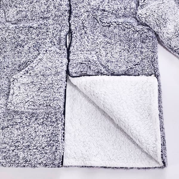 Sutton Home Weighted Blanket Teddy Sherpy Long Sleeve Jacket