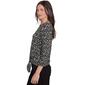 Womens Emaline Key Items 3/4 Sleeve Tie Front Blouse - image 3