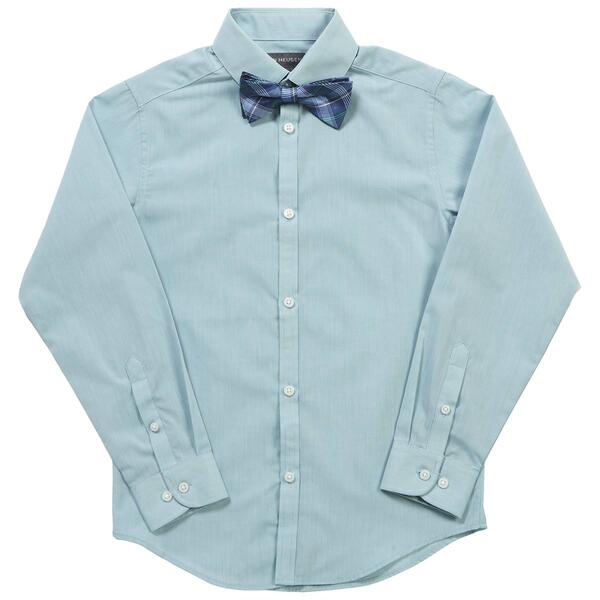 Boys &#40;8-20&#41; Van Heusen&#40;R&#41; Iridescent Shirt & Bow Tie Set-Porcelain - image 