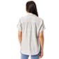 Womens Gloria Vanderbilt Demi Button Front Short Sleeve Woven Top - image 3