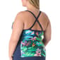 Plus Size Beach House Tropic Paradise Ambition Tankini Swim Top - image 3
