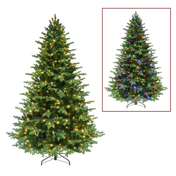 Puleo International 7.5ft. Pre-Lit Chatham Fir Christmas Tree