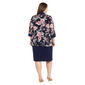 Plus Size R&M Richards Floral 3/4 Sleeve Jacket Dress - image 2