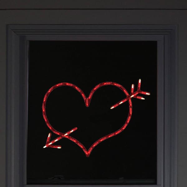 Northlight Seasonal 17in. Valentine&#39;&#39;s Day Heart Window Décor