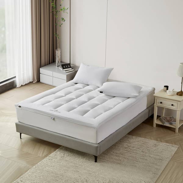 Farm To Home Organic Cotton Down Alternative Mattress Topper