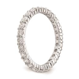 Pure Fire 14kt. White Gold Lab Grown Diamond Prong Eternity Band