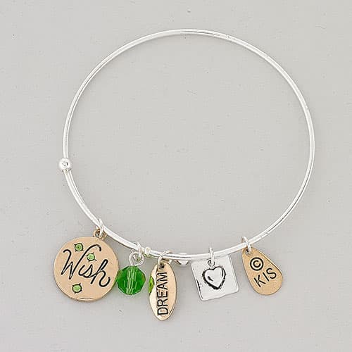 Symbology Four Leaf Clover Charm Bracelet