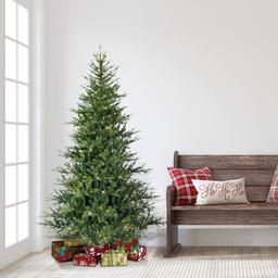 Puleo International 6.5ft. Pre-Lit Alberta Spruce Christmas Tree