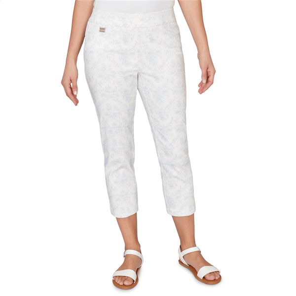 Womens Emaline Limoncello Sunrise Printed Pull On Pant With Logo