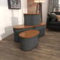 9th & Pike® Farmhouse Silver Entryway Storage Bench Set of 3 - image 10