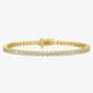 Nova Star(R) Gold over Silver Lab Grown Diamond Tennis Bracelet - image 1
