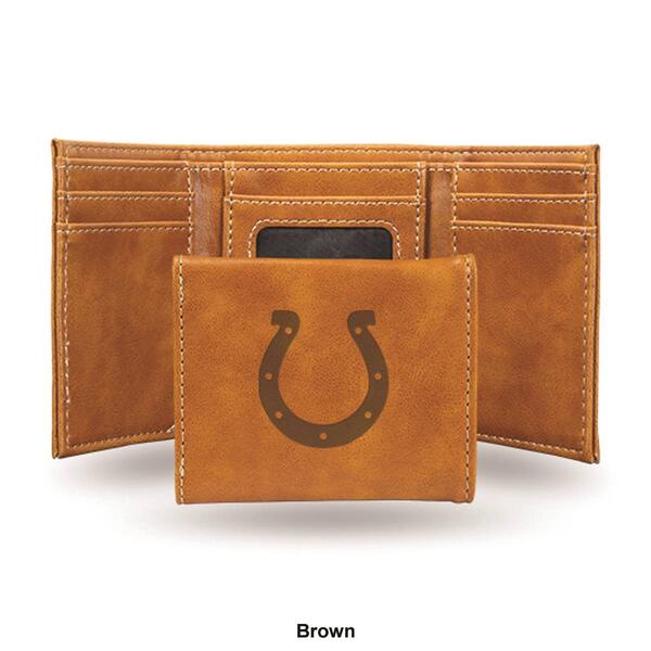 Mens NFL Indianapolis Colts Faux Leather Trifold Wallet