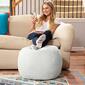 Jaxx Ellis Shearling Faux-Lamb Plush Ottoman Pouf - image 3