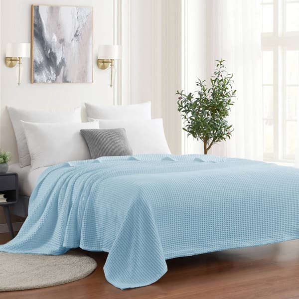Sweet Home Collection Grand Hotel Waffle Weave Blanket