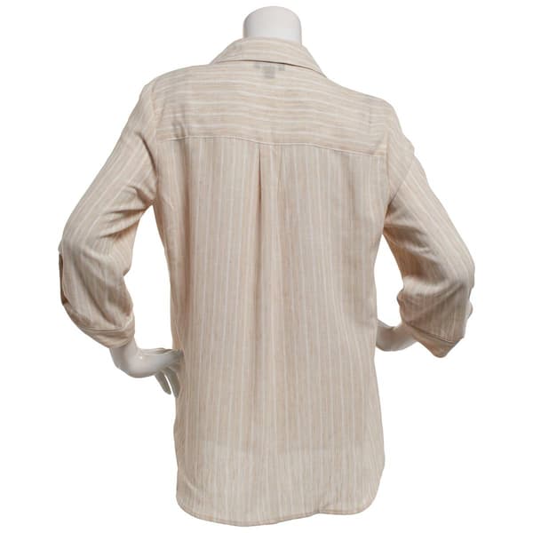 Juniors A. Byer Striped Portofino Button Up Shirt