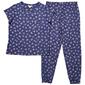 Womens Laura Ashley&#40;R&#41; Short Sleeve Mommy Floral Jogger PJ Set - image 1