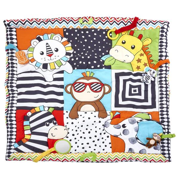 Sassy Baby Safari Pals Tummy Time Play Mat - image 