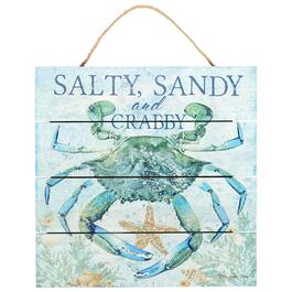 Salty&#44; Sandy and Crabby Slat Sign