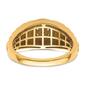 Mens Pure Fire 14kt. Two-Tone Gold Lab Grown Diamond Round Ring - image 4