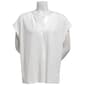 Womens Bobeau Short Sleeve Solid Pleated Front Blouse - image 1
