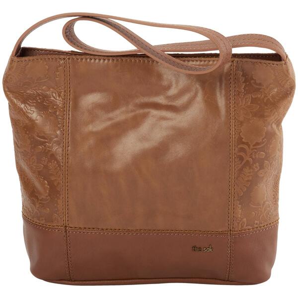 The Sak De Young Hobo - Tobacco Floral Emboss - image 