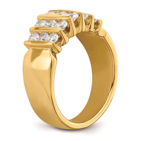 Pure Fire 14kt. Yellow Gold 1ct. Lab Grown Diamond Band