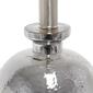 Lalia Home Metallic Grey Hammer Linen Shade Glass Jar Table Lamp - image 4