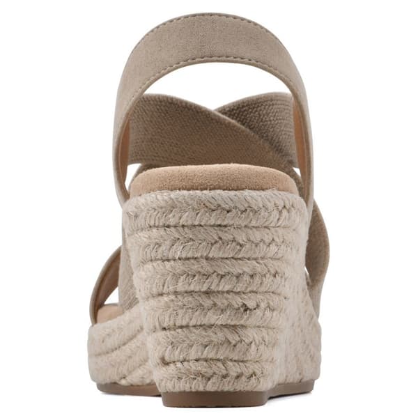 Womens White Mountain Yanda Espadrilles Wedge Sandals