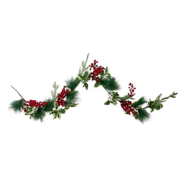 Northlight Seasonal 5ft. Holly & Pine Christmas Garland