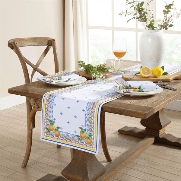 Threadmade Capri Lemon Table Runner