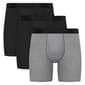 Mens Big & Tall Hanes Ultimate® Boxer Briefs - Black/Grey - image 4
