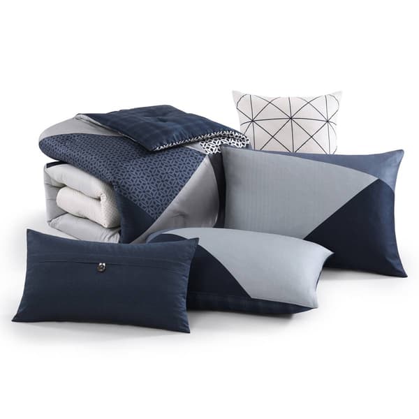 Bebejan® Geo Fusion Cotton 5pc. Reversible Comforter Set