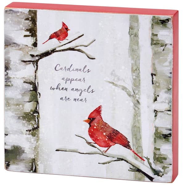 Primitives By Kathy Cardinals Appear Block Sign