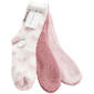 Womens Cuddl Duds® 3pk. Tweed Heart Cozy Crew Socks - image 1
