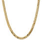 Gold Classics™ 7.25mm. 14k Beveled Curb Chain Bracelet - image 2