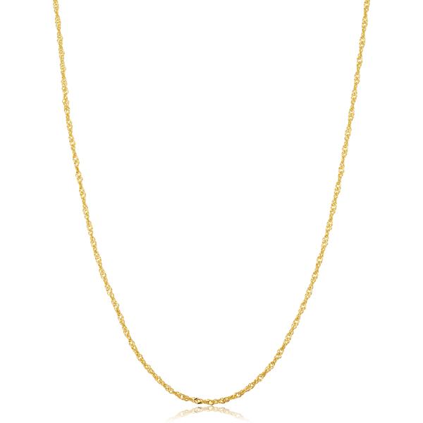 Gold Classics(tm) 14kt. Gold Filled 18in. Singapore Necklace - image 