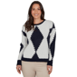 Plus Size Skyes the Limit Urban Heirloom Corded Argyle Sweater - image 1