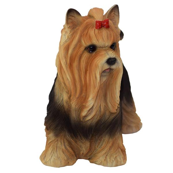 Hi-Line Gift Yorkshire Terrier Statue Garden Statue - image 