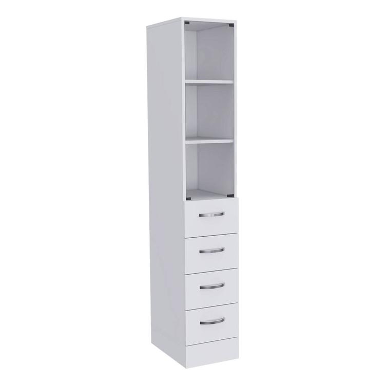 FM FURNITURE Preston Linen Bathroom Cabinet