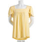 Plus Size Preswick &amp; Moore Flutter Sleeve Square Neck Tee - image 3