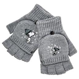 Womens Peanuts(tm) Snoopy Puffer Embroidered Gloves