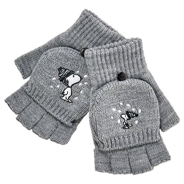 Womens Peanuts(tm) Snoopy Puffer Embroidered Gloves - image 
